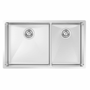 Abey - Montego - MOA420D - Large Bowl & Three Quarter Bowl Sink - Chrome