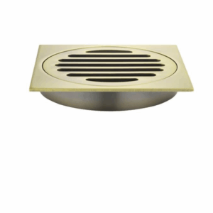Meir - MP06-100-PVDBB - Square Floor Grate Shower Drain 100mm Outlet - PVD Tiger Bronze