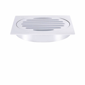 Meir - MP06-100-C - Square Floor Grate Shower Drain 100mm Outlet - Polished Chrome