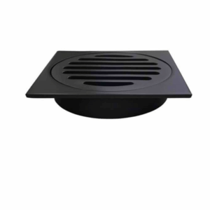Meir - MP06-100 - Square Floor Grate Shower Drain 100mm Outlet - Matte Black