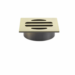 Meir - MP06-50-PVDBB - Square Floor Grate Shower Drain 50mm Outlet - PVD Tiger Bronze