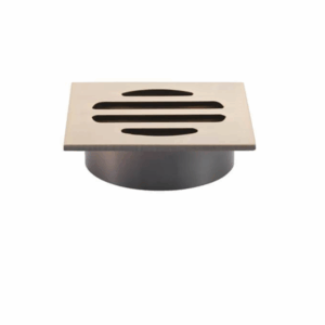 Meir - MP06-50-CH - Square Floor Grate Shower Drain 50mm Outlet - Champagne