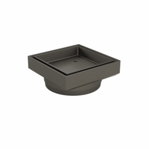 Meir - MP06N-T100-PVDGM - Shower Waste with Tile Insert - Shadow Gunmetal