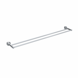 Meir - MR01-R90-C - Round Double Towel Rail 900mm - Polished Chrome