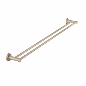 Meir - MR01-R90-CH - Round Double Towel Rail 900mm - Champagne
