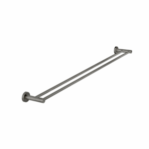 Meir - MR01-SR90-PVDGM - Round Single Towel Rail 900mm - Shadow Gunmetal
