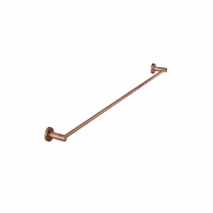 Meir - MR01-SR60-PVDBZ - Round Single Towel Rail 600mm - PVD Lustre Bronze