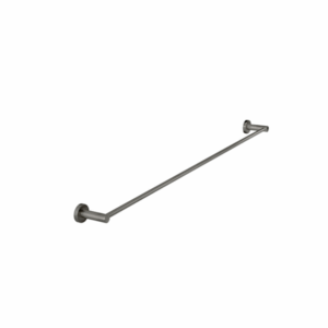 Meir - MR01-SR60-PVDGM - Round Single Towel Rail 600mm - Shadow Gunmetal