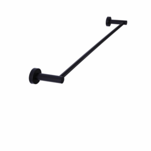 Meir - MR01-SR60 - Round Single Towel Rail 600mm - Matte Black