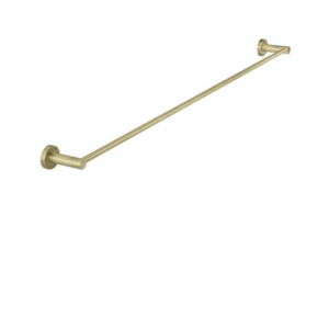 Meir - MR01-SR90-PVDBB - Round Single Towel Rail 900mm - PVD Tiger Bronze