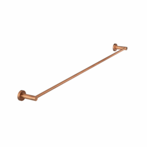 Meir - MR01-SR90-PVDBZ - Round Single Towel Rail 900mm - PVD Lustre Bronze
