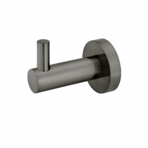 Meir - MR03-R-PVDGM - Round Robe Hook - Shadow Gunmetal