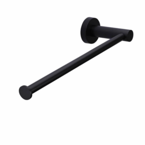 Meir - MR05-R - Round Guest Towel Rail - Matte Black