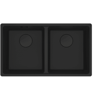 Franke - MRG120-35MB-B - Maris Double Bowl Sink - Matte Black Fragranite
