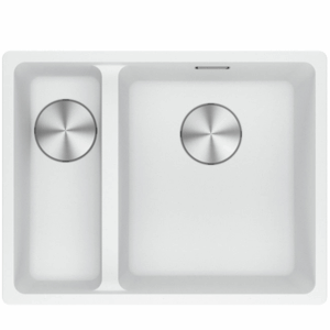 Franke - MRG160SBRPW-B - Maris 1 & 1/2 Bowl Sink - Polar White Fragranite
