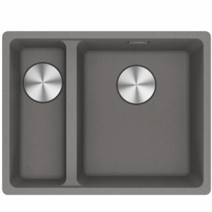 Franke - MRG160SBRSG-B- Maris 1 & 1/2 Bowl Sink - Stone Grey Fragranite
