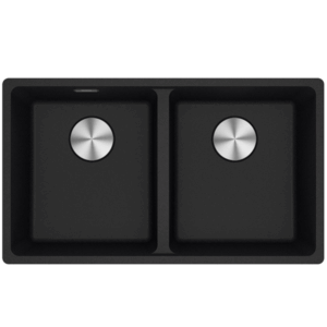 Franke - MRG220-35ON-B - Maris Double Bowl Sink - Onyx Fragranite