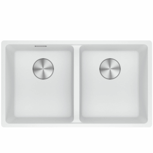 Franke - MRG220-35PW-B - Maris Double Bowl Sink - Polar White Fragranite