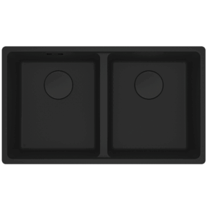 Franke - MRG 620/35-35B MB - Maris Double Bowl Sink - Matte Black Fragranite