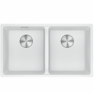 Franke - MRG 620/35-35B PW - Maris Double Bowl Sink - Polar White Fragranite