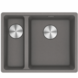 Franke - MRG260SBRSG-B - Maris 1 & 1/2 Bowl Sink - Stone Grey Fragranite