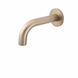 Meir - MS05-130-CH- Round Curved Spout 130mm - Champagne