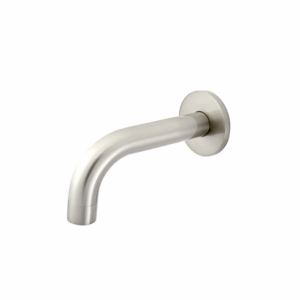 Meir - MS05-130-PVDBN - Round Curved Spout 130mm - PVD Brushed Nickel