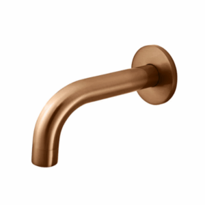 Meir - MS05-130-PVDBZ - Round Curved Spout 130mm - PVD Lustre Bronze