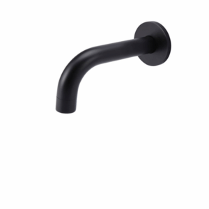 Meir - MS05-130 - Round Curved Spout 130mm - Matte Black