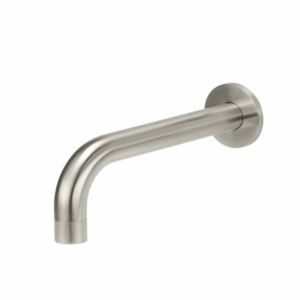 Meir - MS05-PVDBN - Round Curved Spout 200mm - PVD Brushed Nickel