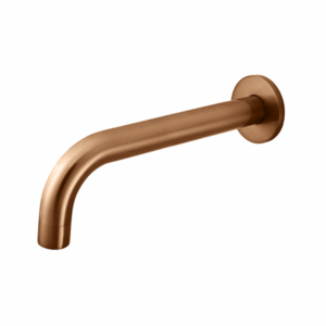 Meir - MS05-PVDBZ - Round Curved Spout 200mm - PVD Lustre Bronze