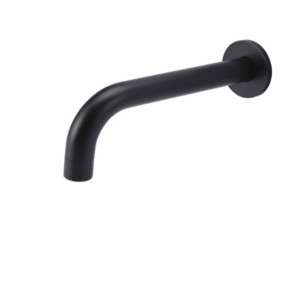 Meir - MS05 - Round Curved Spout 200mm - Matte Black