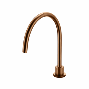 Meir - MS08-PVDBZ - Round High-Rise Swivel Hob Spout - PVD Lustre Bronze