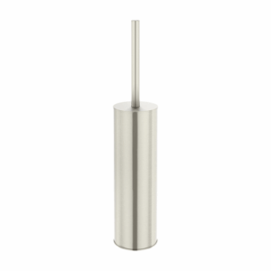 Meir - MTO02N-R-PVDBN - Round Toilet Brush & Holder - PVD Brushed Nickel