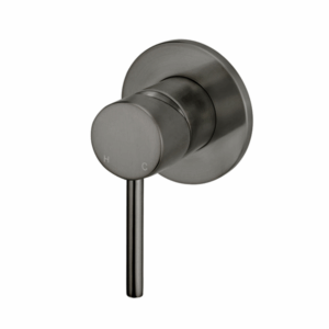 Meir - MW03-FIN-PVDGM - Round Wall Mixer Trim Kit - Shadow Gunmetal