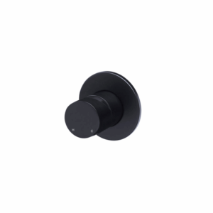 Meir - MW03PN-FIN - Round Wall Mixer Pinless Handle Trim Kit - Matte Black