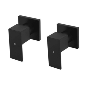 Meir - MW04 - Square Quarter-Turn Wall Top Assemblies - Matte Black