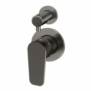 Meir - MW07TSPD-FIN-PVDGM - Round Diverter Mixer Paddle Handle Trim Kit - Shadow Gunmetal