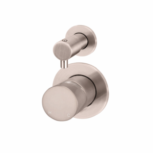 Meir - MW07TSPN-FIN-CH - Round Diverter Mixer Pinless Handle Trim Kit - Champagne