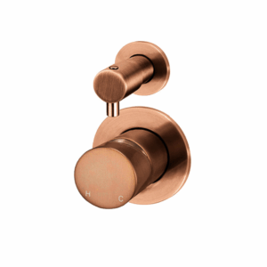 Meir - MW07TSPN-FIN-PVDBZ - Round Diverter Mixer Pinless Handle Trim Kit - PVD Lustre Bronze