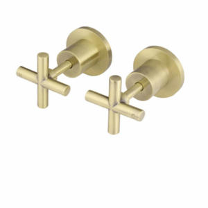 Meir - MW08JL-PVDBB - Round Cross Handle Jumper Valve Wall Top Assemblies - PVD Tiger Bronze