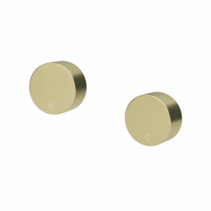 Meir - MW11-CH - Circular Wall Taps - Champagne