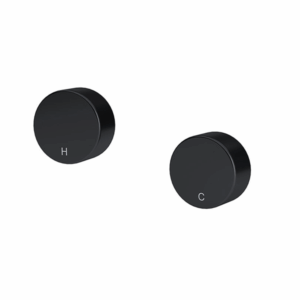 Meir - MW11 - Circular Wall Taps - Matte Black