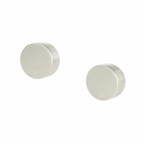 Meir - MW11-PVDBN - Circular Wall Taps - Brushed Nickel