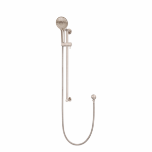 Meir - MZ0402-CH - Round Three Function Hand Shower on Rail Column - Champagne