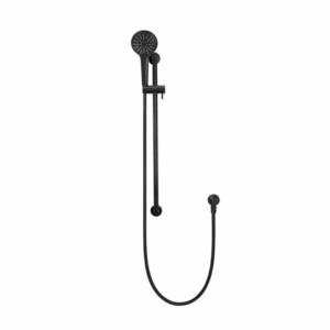 Meir - MZ0402 - Round Three Function Hand Shower on Rail Column - Matte Black