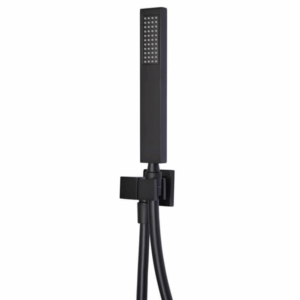 Meir - MZ05 - Square Shower on Bracket - Matte Black