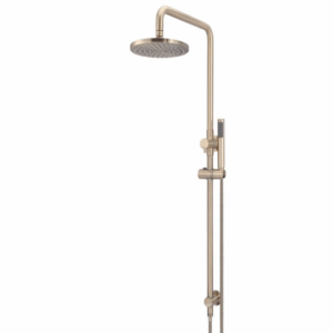 Meir - MZ0704-R-CH - Round Combination Shower Rail 200mm Rose - Champagne