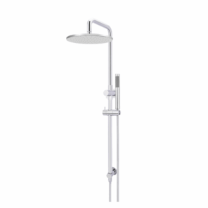 Meir - MZ0706-R-C - Round Combination Shower Rail 300mm Rose, Single Function Hand Shower - Polished Chrome