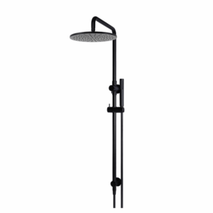 Meir - MZ0706-R - Round Combination Shower Rail 300mm Rose, Single Function Hand Shower - Matte Black